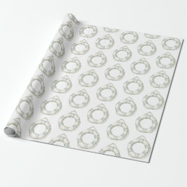 Hav Hav Mintvit Rund Flytande Anordning Presentpapper