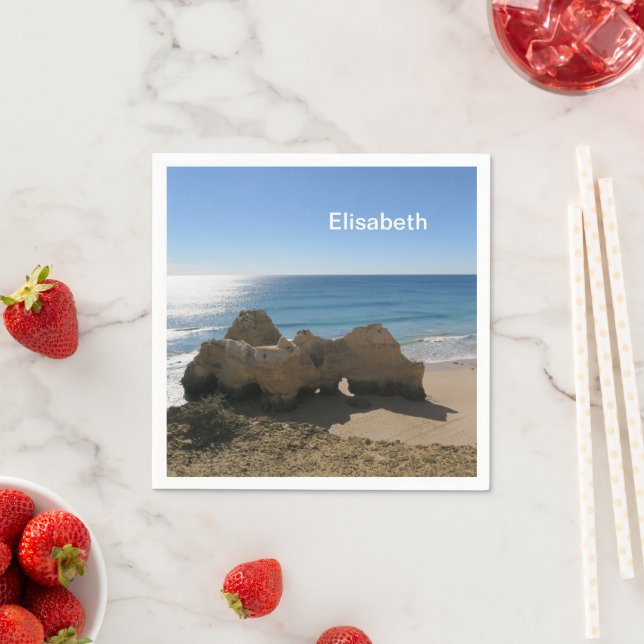 hav, hav, vatten, natur, landskap, strand, napki pappersservett (Insitu)