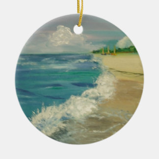 hav julgransprydnad keramik