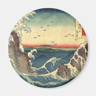 hav landskap den japanska Ukiyo-e underbaren Magnet