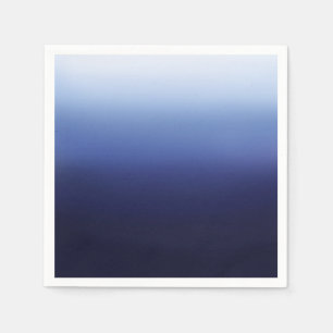 Hav Ocean Blå Modern Minimal Strand Bröllopsdusch Pappersservett