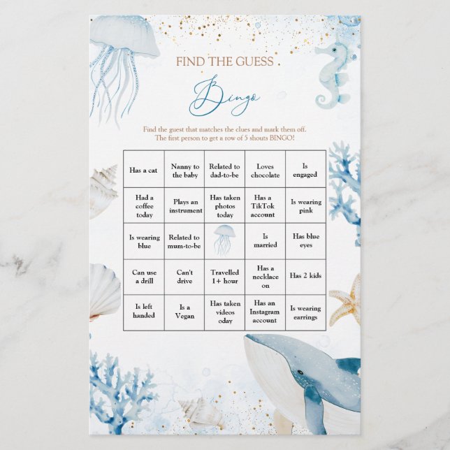 Hav Ocean Du Kommer Snart Hitta Gäst Bingo (Framsida)