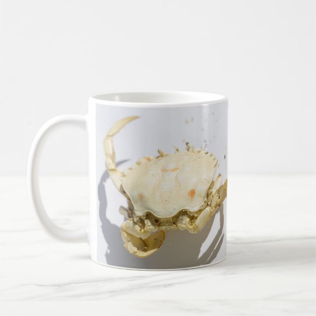 Hav Ocean Krabba Skal Varelse Kaffemugg (Vänster)