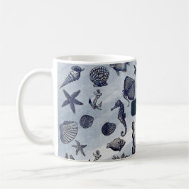 Hav Ocean Liv Marin Snäckor Strand Kaffe Mugg