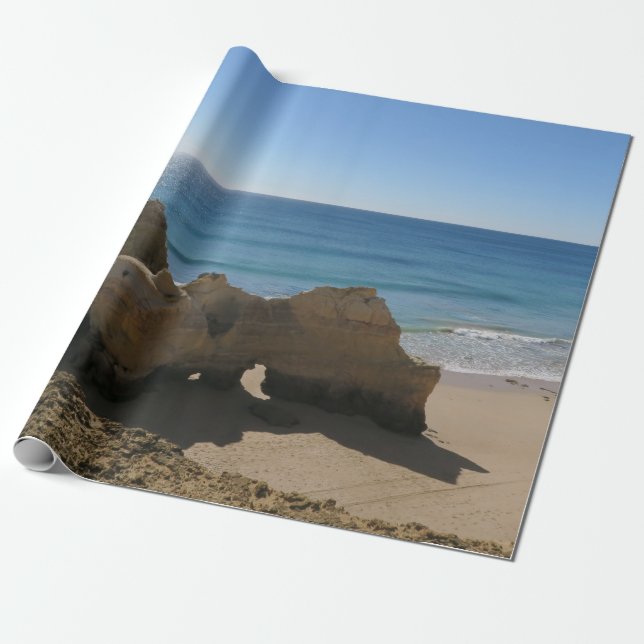 hav, ocean, vatten, natur, landskap, strand, presentpapper (Utrullad)