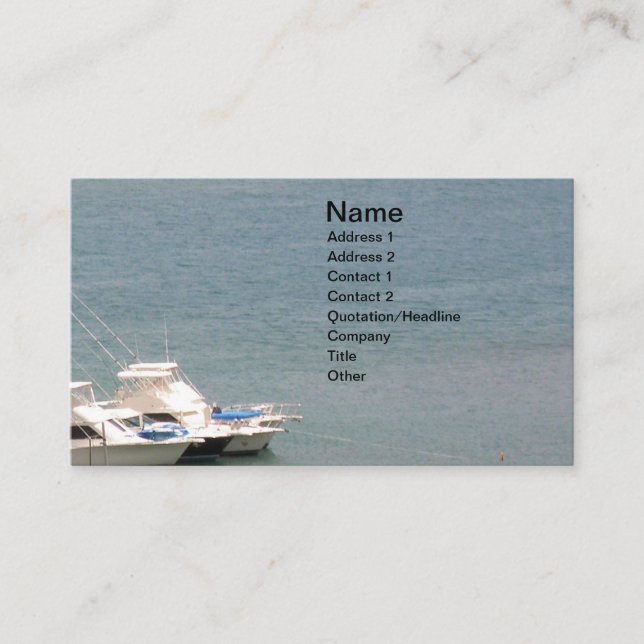 Hav och fartyg visitkort (Framsida)