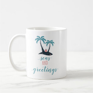 Hav och hälsningjul kaffemugg