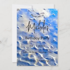 Hav och himmelblå inbjudningar