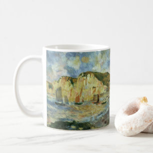 Hav och Klippor av Pierre Renoir, Vintage Fine Art Kaffemugg