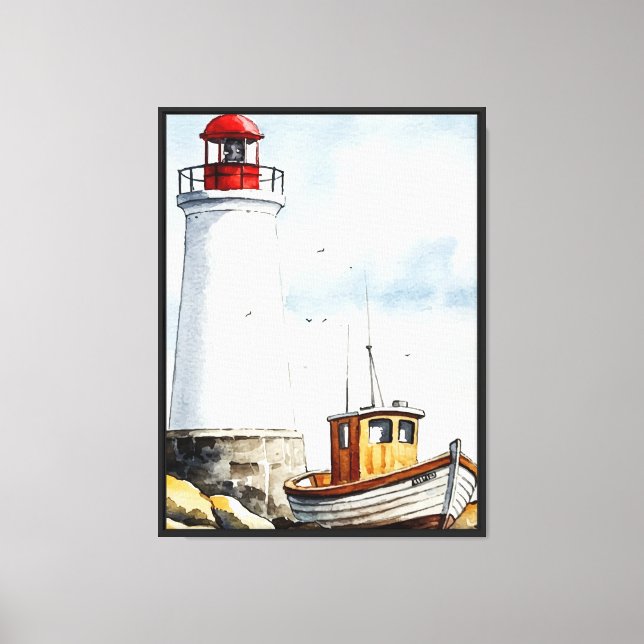 Hav och strand canvastryck (Framsida)