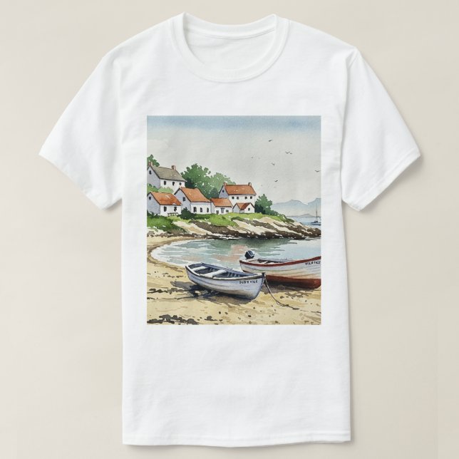Hav och strand t shirt (Design framsida)