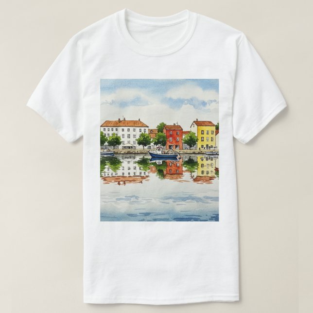 Hav och strand t shirt (Design framsida)