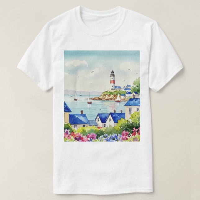 Hav och strand t shirt (Design framsida)