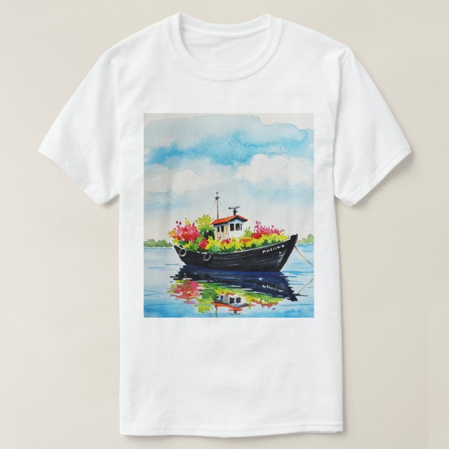 Hav och strand t shirt (Design framsida)