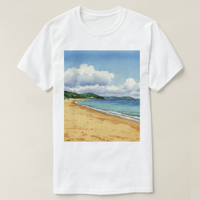 Hav och strand t shirt (Design framsida)