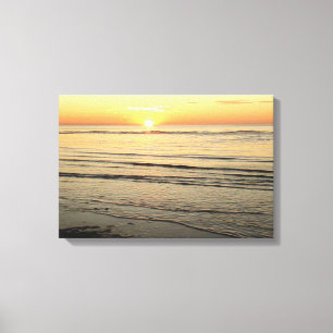 Hav Solnedgång Cape Cod Fotografi Väggkonst Canvastryck