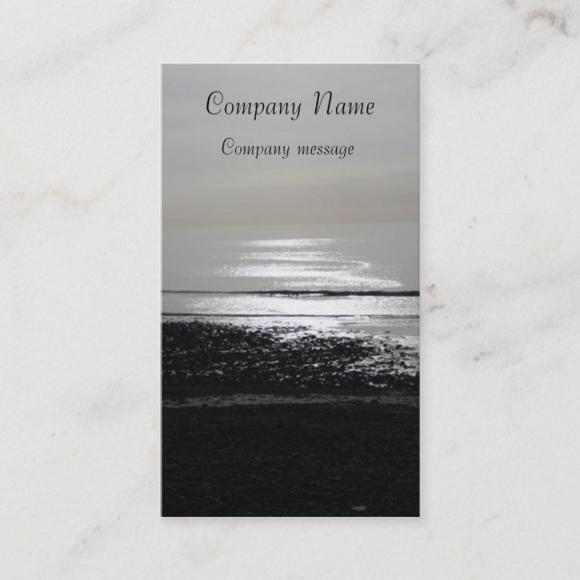 hav som är svartvitt visitkort (Framsida)