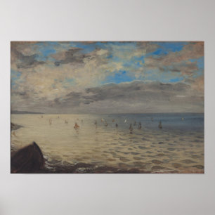 Hav som beskådas från höjderna av Dieppe Poster