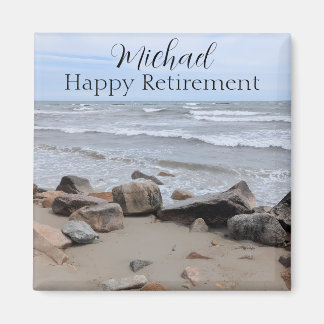 Hav Strandpromenad Beach Foto Speciellt Meddelande Magnet