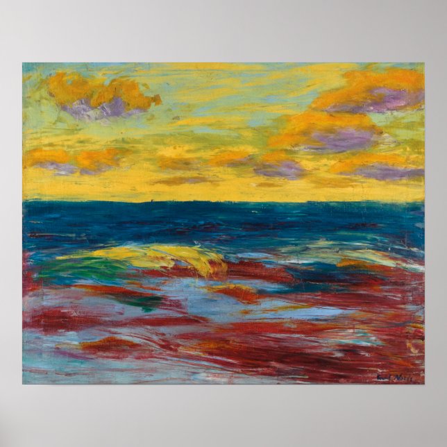 Hav utanför Alsen | Emil Nolde | Poster (Framsidan)