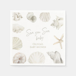 Hav vi ses snart baby shower pappersservett
