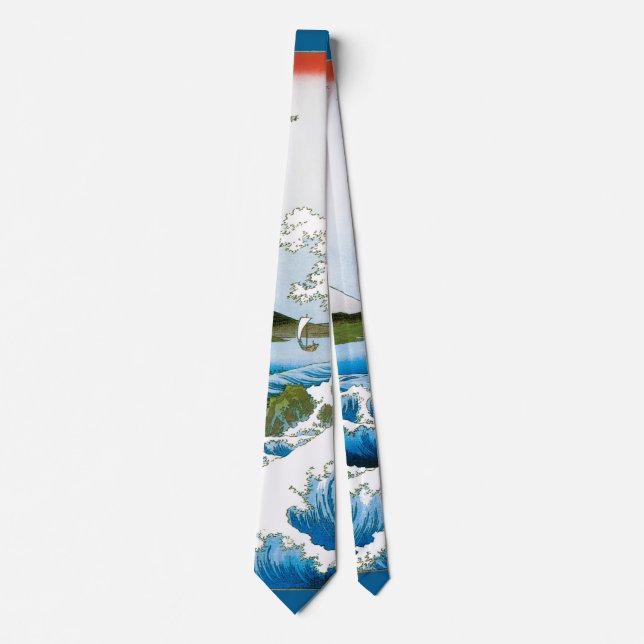 Hav vid Satta i Suruga-provinsen av Ando Hiroshige Slips (Framsida)