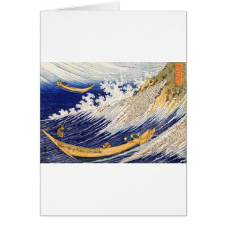 Hav vinkara Hokusai Hälsningskort