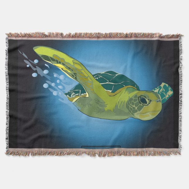HAVA TURTLE THROW BLANKET FILT (Framsidan)