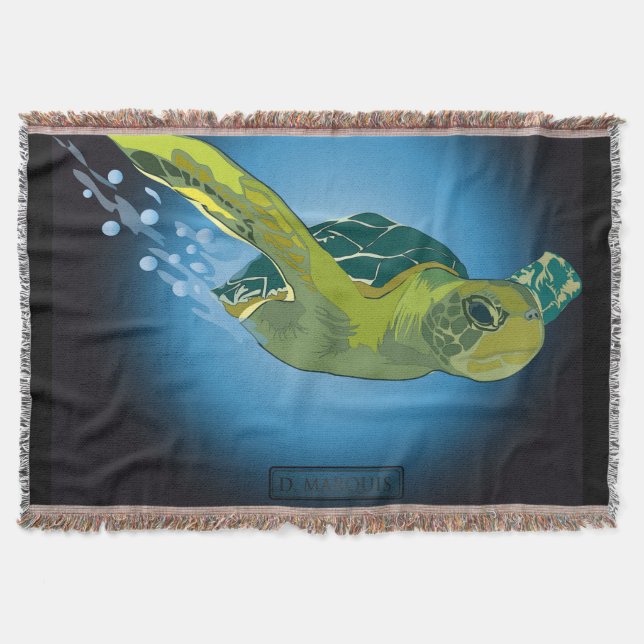 HAVA TURTLE THROW BLANKET MYSFILT (Framsidan)