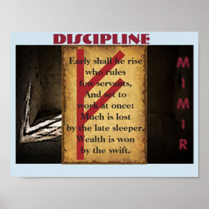 Havamal disciplin poster