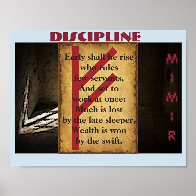 Havamal Discipline Poster (Framsidan)