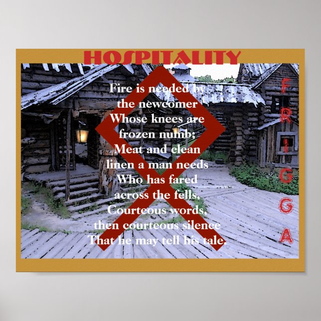 Havamal Hospitality Poster (Framsidan)