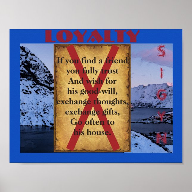 Havamal Loyalty Poster (Framsidan)