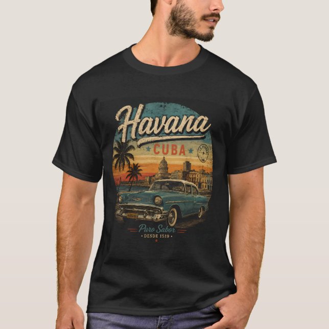 Havan, Cuba T Shirt (Framsida)
