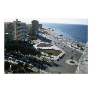 Havana 1957 i färg fototryck