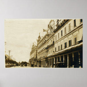 Havana Antique Street Scene 1920 Poster