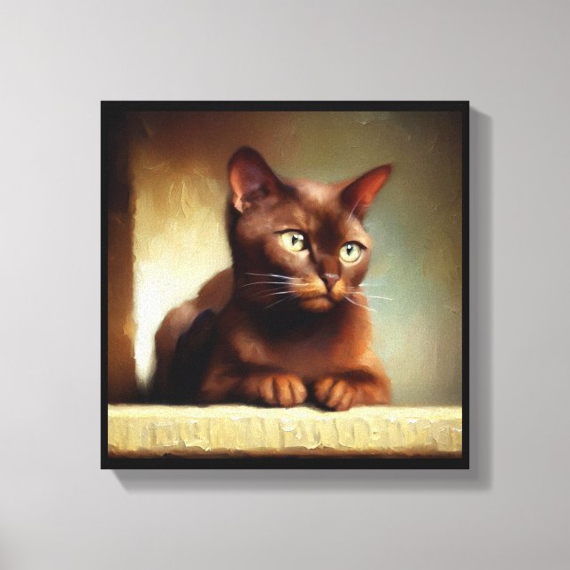 Havana Brown Cat Canvastryck (Framsida)