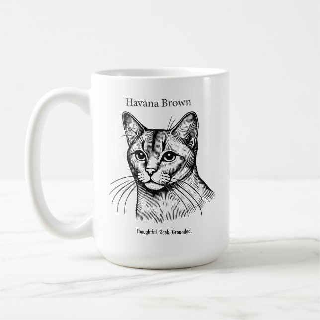 Havana Brown Porträtt Kaffemugg (Vänster)