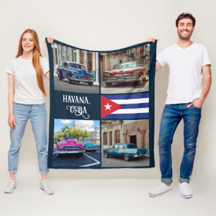 Havana CUBA Cars Fleecefilt