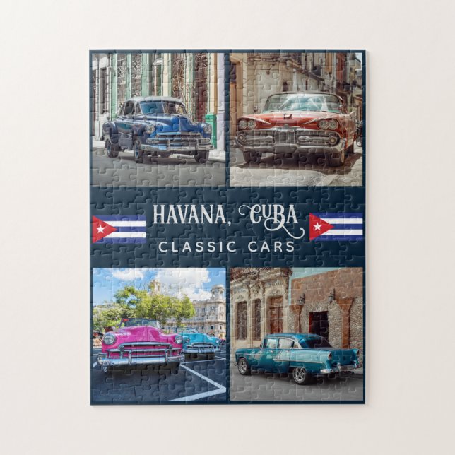 Havana CUBA Cars Pussel (Vertikal)
