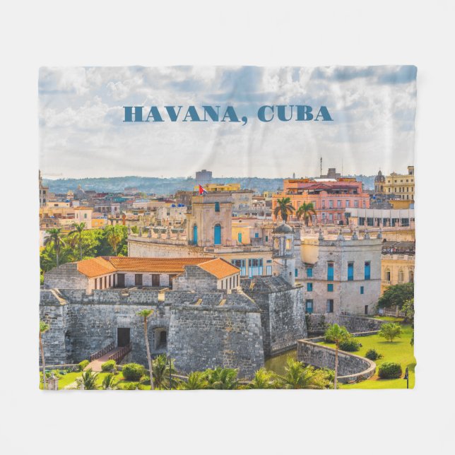 Havana CUBA Fleecefilt (Framsidan (Horisontell))