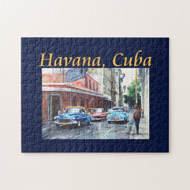 Havana Cuba Floridita Art Pussel (Horisontell)