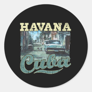 Havana Cuba Graffiti Street Art - Kärlek Habana Runt Klistermärke