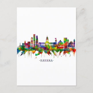 Havana Cuba Skyline Helg Vykort