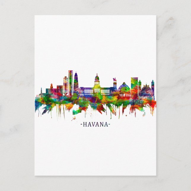 Havana Cuba Skyline Helg Vykort (Framsida)