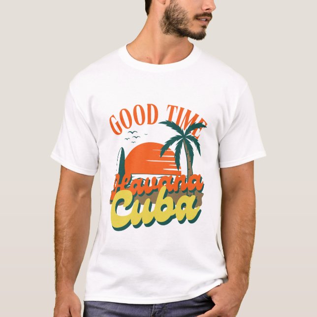 Havana Cuba T Shirt (Framsida)