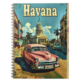 Havana Dreams: Vintage bil Anteckningsbok