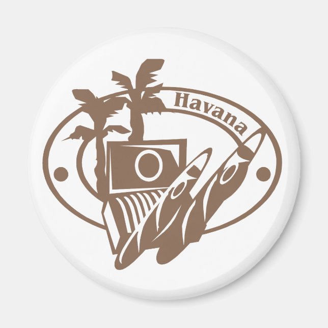 Havana Frimärke Magnet (Framsidan)