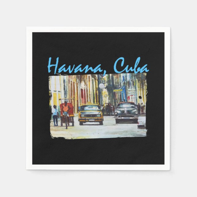 Havana Habana Viejo Kuba Pappersservett (Framsidan)