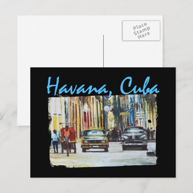 Havana Habana Viejo Kuba Vykort (Fram/baksida)